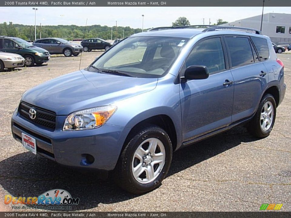 2008 Toyota RAV4 4WD Pacific Blue Metallic / Ash Photo #3