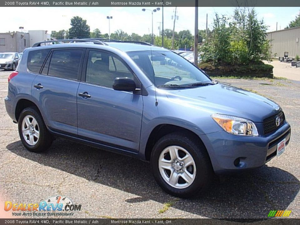 2008 Toyota RAV4 4WD Pacific Blue Metallic / Ash Photo #4