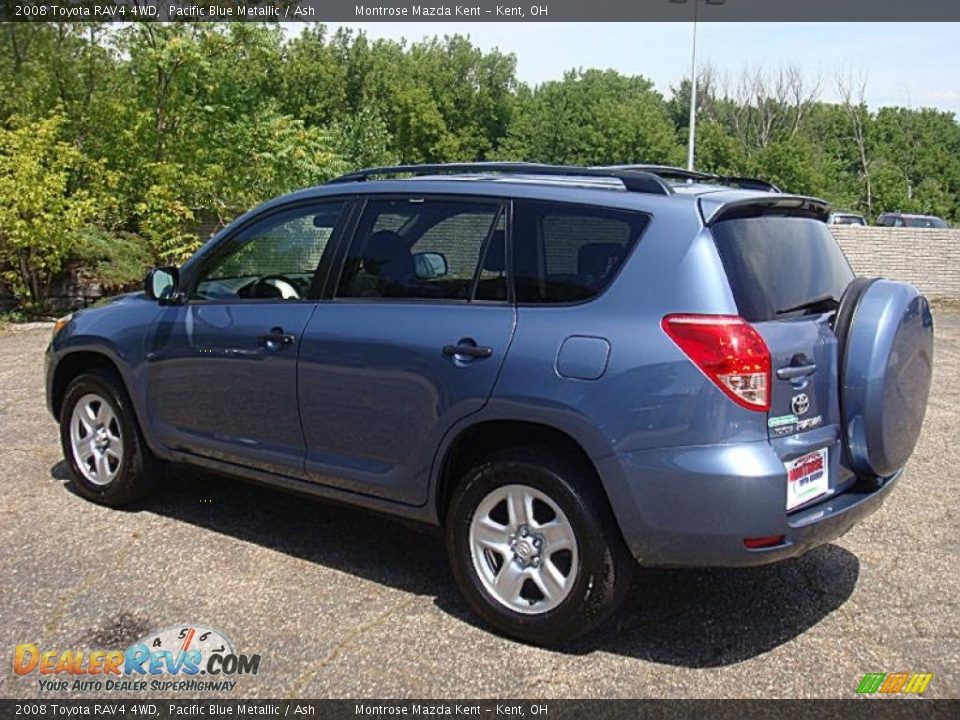 2008 Toyota RAV4 4WD Pacific Blue Metallic / Ash Photo #5