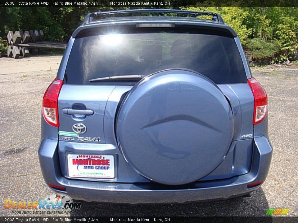 2008 Toyota RAV4 4WD Pacific Blue Metallic / Ash Photo #8