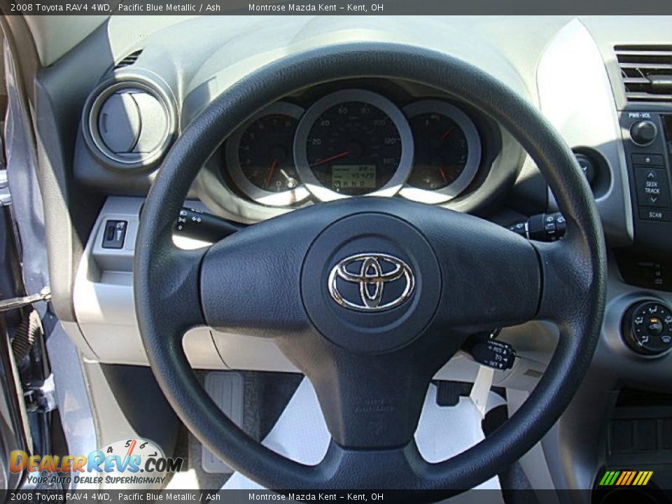 2008 Toyota RAV4 4WD Pacific Blue Metallic / Ash Photo #24
