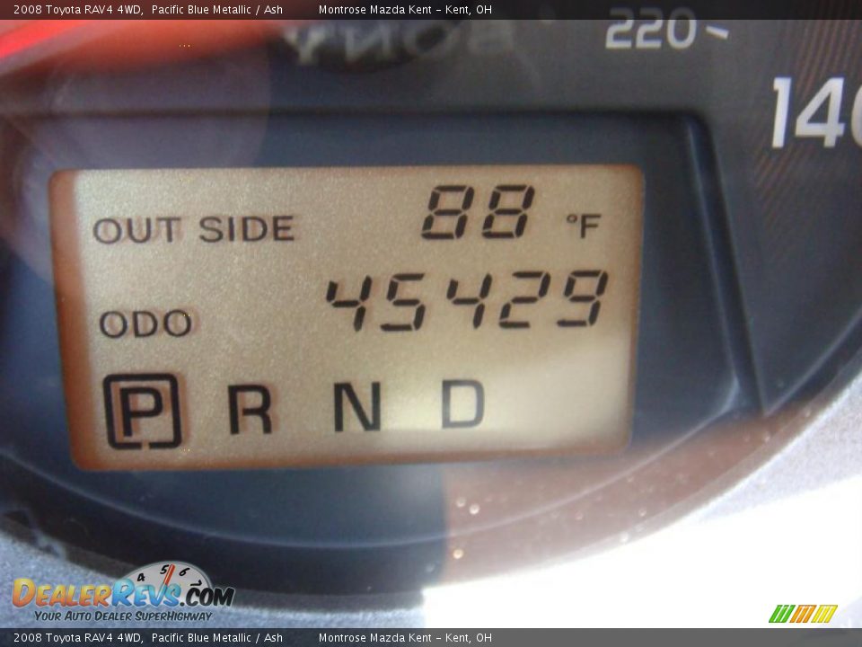 2008 Toyota RAV4 4WD Pacific Blue Metallic / Ash Photo #25