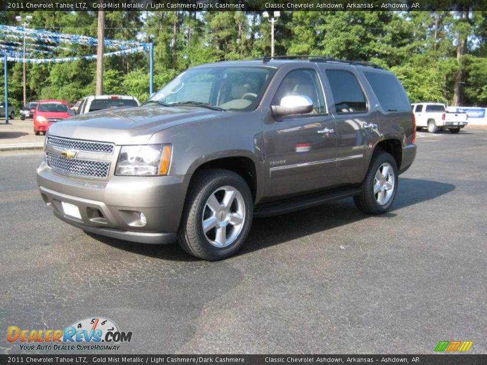 2011 Chevrolet Tahoe LTZ Gold Mist Metallic / Light Cashmere/Dark Cashmere Photo #3