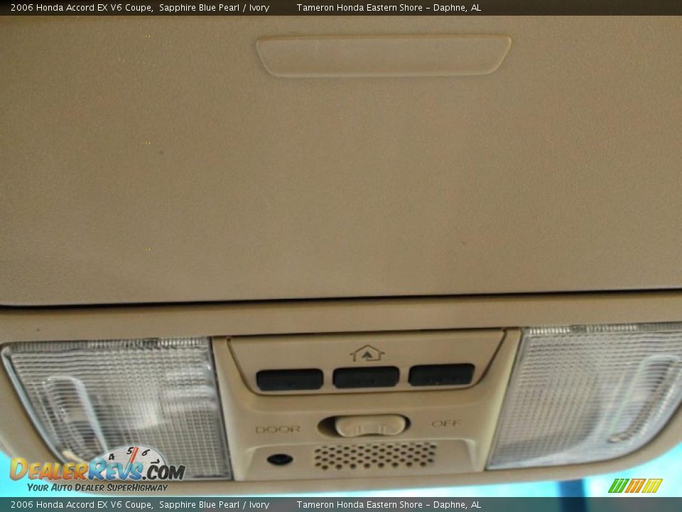 2006 Honda Accord EX V6 Coupe Sapphire Blue Pearl / Ivory Photo #27