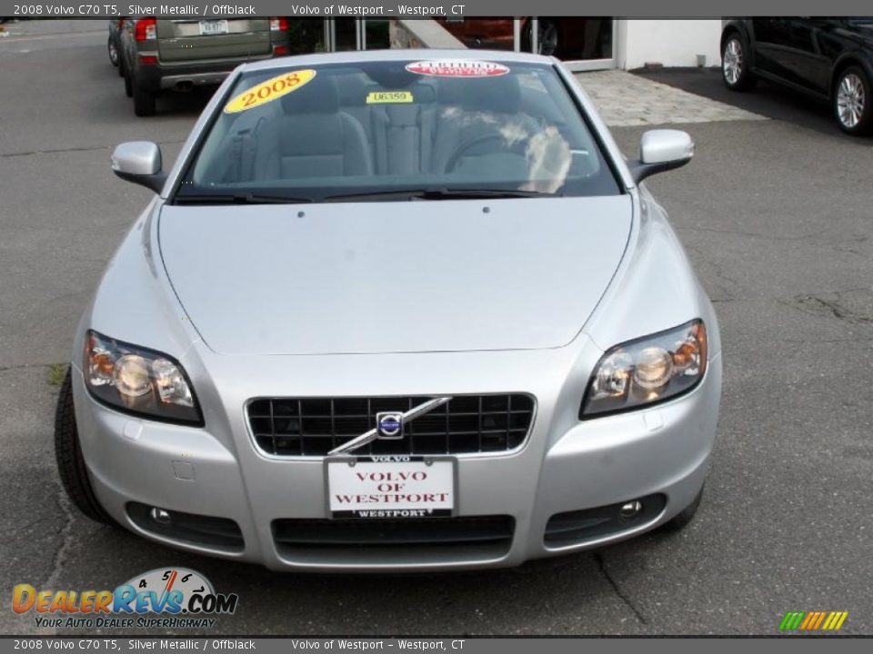 2008 Volvo C70 T5 Silver Metallic / Offblack Photo #2
