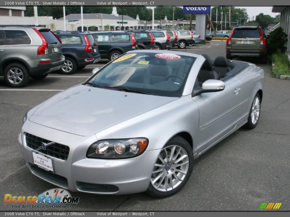 2008 Volvo C70 T5 Silver Metallic / Offblack Photo #3