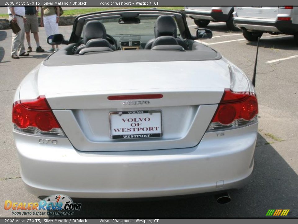 2008 Volvo C70 T5 Silver Metallic / Offblack Photo #7