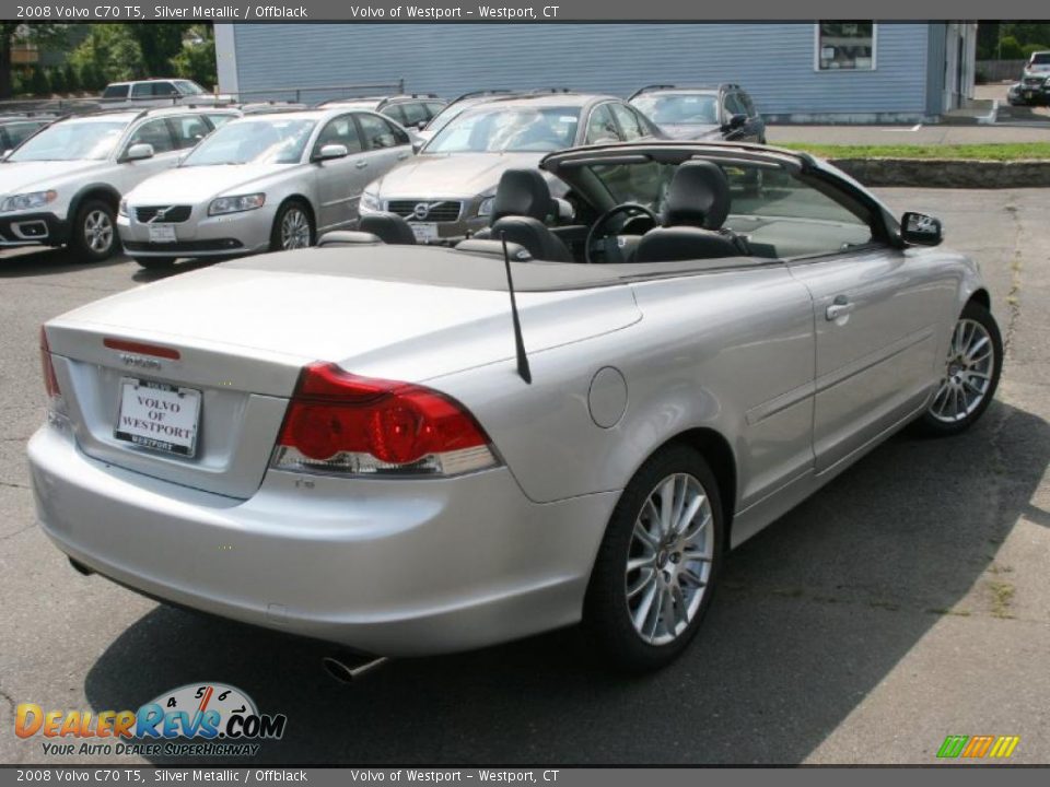 2008 Volvo C70 T5 Silver Metallic / Offblack Photo #10