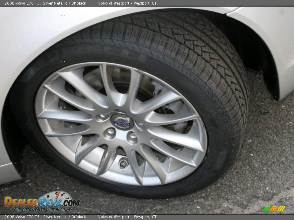 2008 Volvo C70 T5 Silver Metallic / Offblack Photo #12