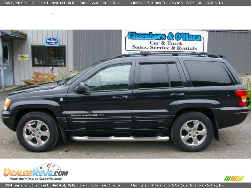 2004 Jeep Grand Cherokee Limited 4x4 Brillant Black Crystal Pearl / Taupe Photo #2