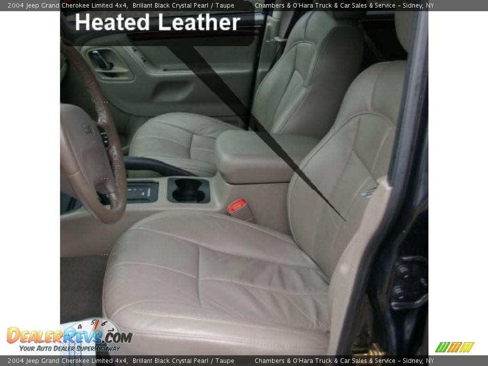 2004 Jeep Grand Cherokee Limited 4x4 Brillant Black Crystal Pearl / Taupe Photo #3