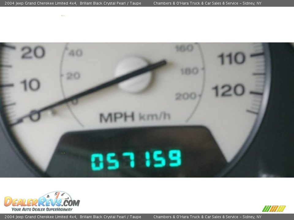 2004 Jeep Grand Cherokee Limited 4x4 Brillant Black Crystal Pearl / Taupe Photo #7