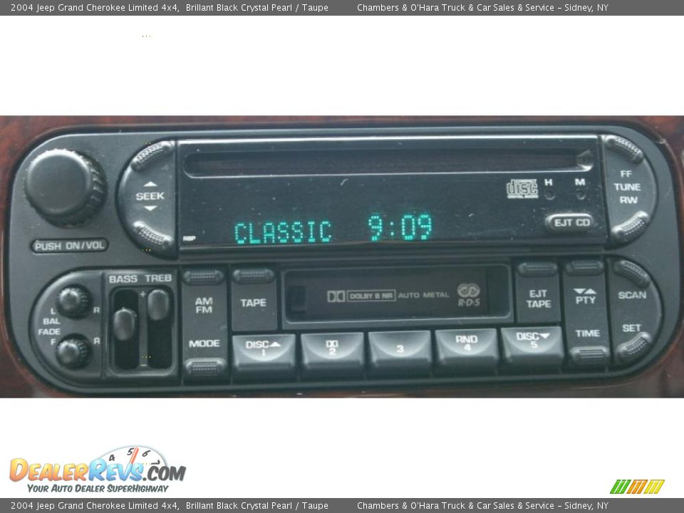 2004 Jeep Grand Cherokee Limited 4x4 Brillant Black Crystal Pearl / Taupe Photo #10