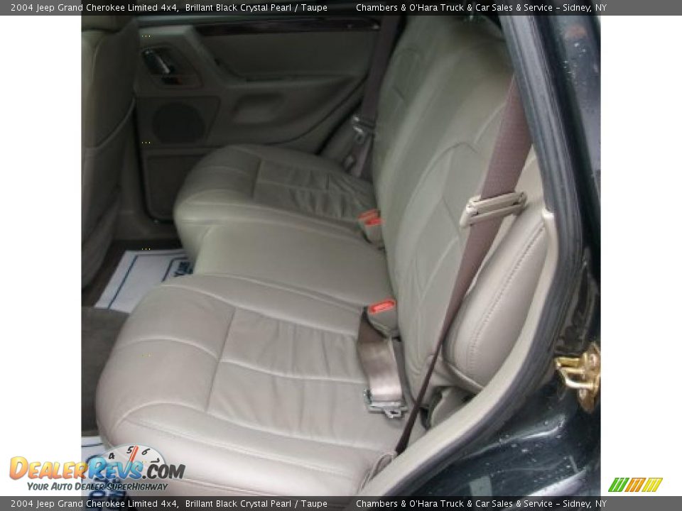2004 Jeep Grand Cherokee Limited 4x4 Brillant Black Crystal Pearl / Taupe Photo #14