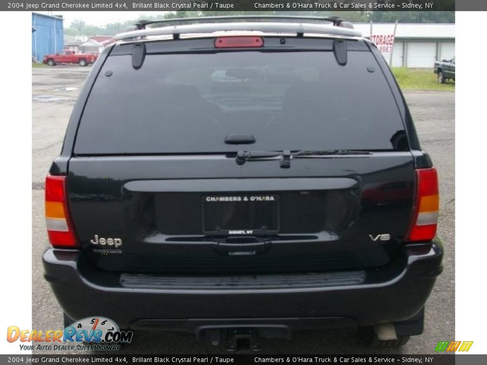 2004 Jeep Grand Cherokee Limited 4x4 Brillant Black Crystal Pearl / Taupe Photo #17