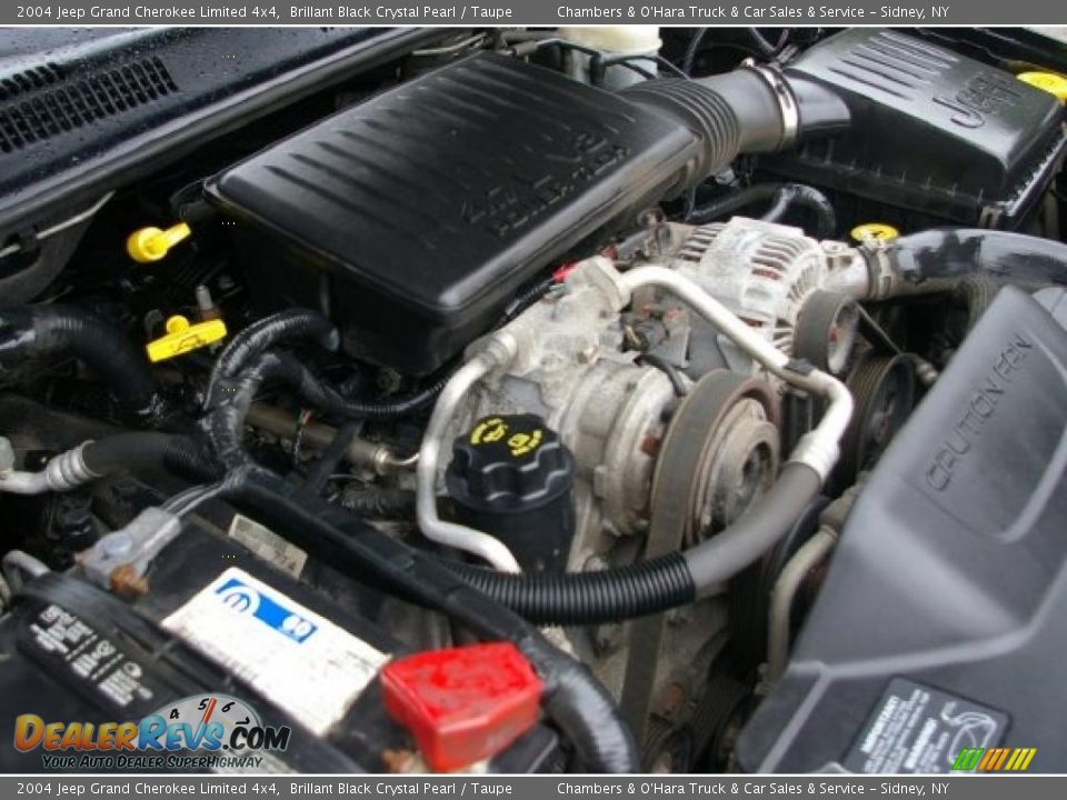 2004 Jeep Grand Cherokee Limited 4x4 Brillant Black Crystal Pearl / Taupe Photo #22