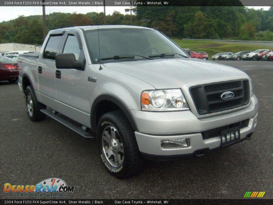 2004 Ford F150 FX4 SuperCrew 4x4 Silver Metallic / Black Photo #1