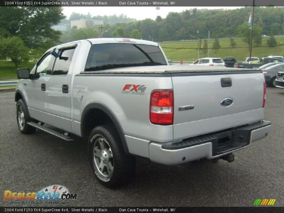 2004 Ford F150 FX4 SuperCrew 4x4 Silver Metallic / Black Photo #5