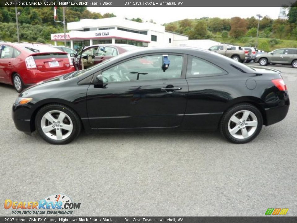 2007 Honda civic ex coupe black #1