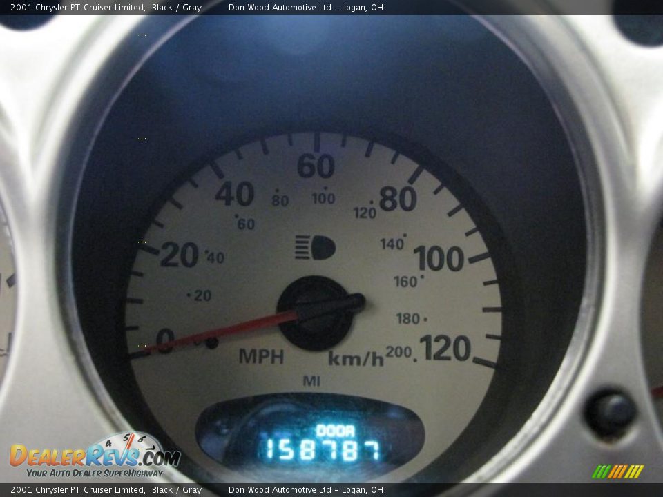 2001 Chrysler PT Cruiser Limited Black / Gray Photo #19