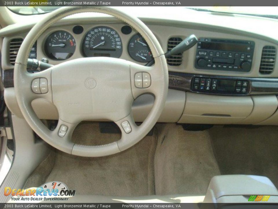 2003 Buick LeSabre Limited Light Bronzemist Metallic / Taupe Photo #14