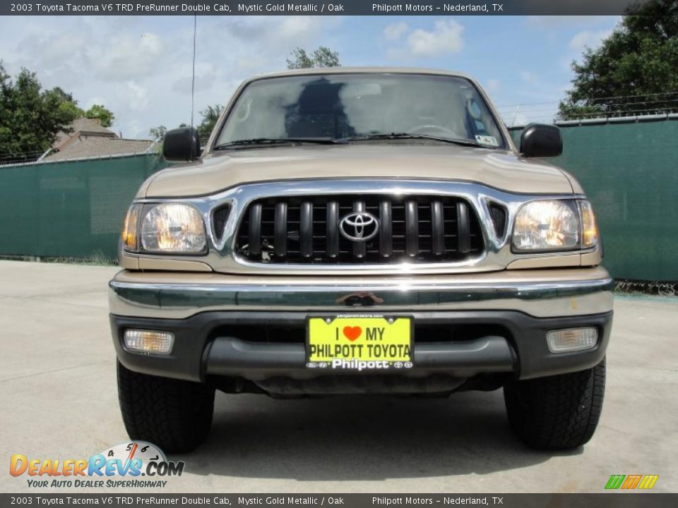 2003 Toyota Tacoma V6 TRD PreRunner Double Cab Mystic Gold Metallic / Oak Photo #9