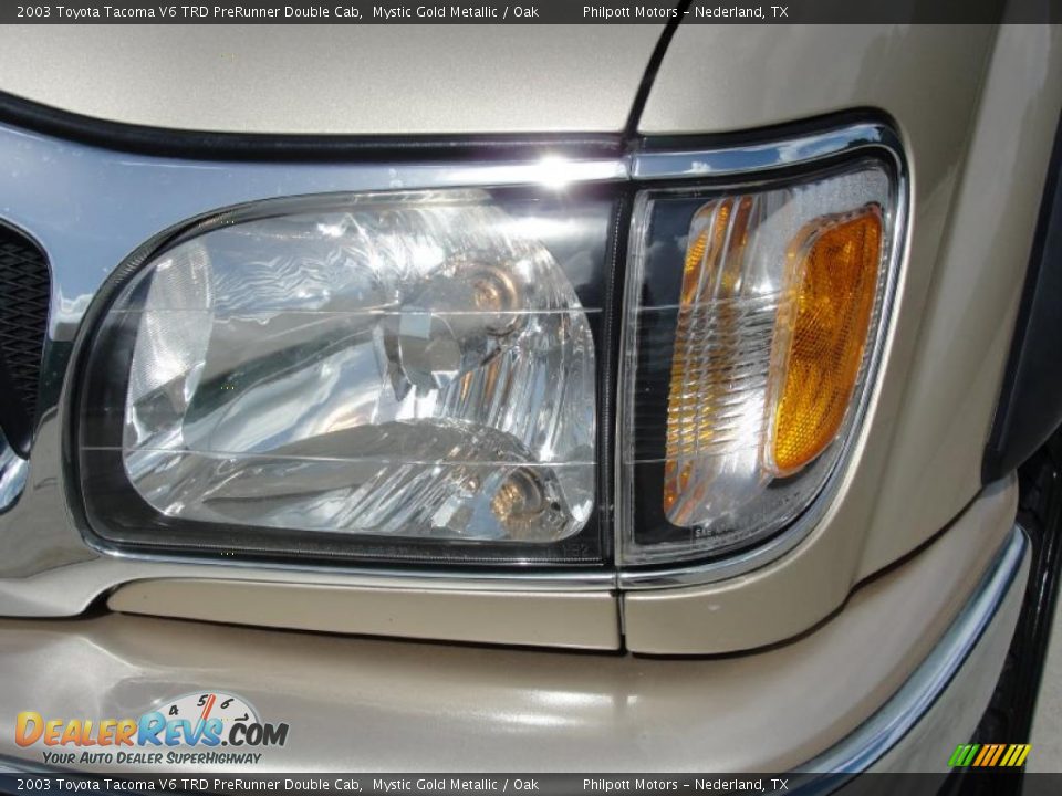 2003 Toyota Tacoma V6 TRD PreRunner Double Cab Mystic Gold Metallic / Oak Photo #10