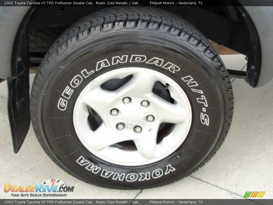 2003 Toyota Tacoma V6 TRD PreRunner Double Cab Mystic Gold Metallic / Oak Photo #15