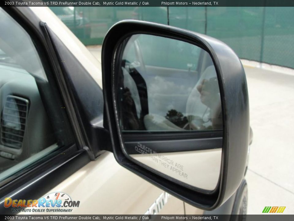 2003 Toyota Tacoma V6 TRD PreRunner Double Cab Mystic Gold Metallic / Oak Photo #18