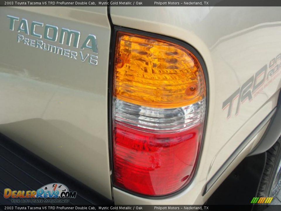 2003 Toyota Tacoma V6 TRD PreRunner Double Cab Mystic Gold Metallic / Oak Photo #21