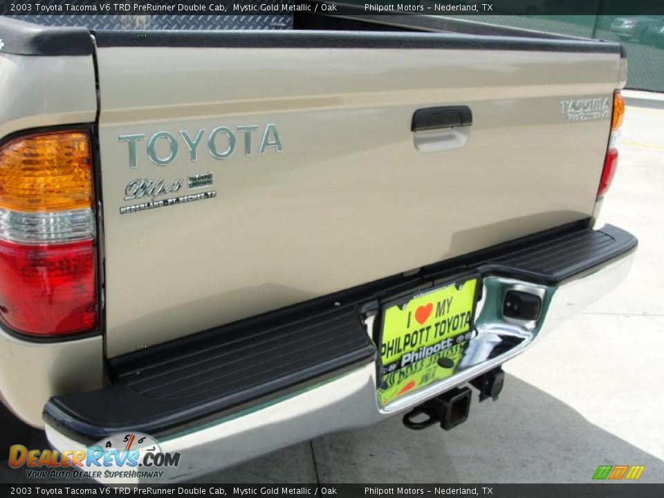 2003 Toyota Tacoma V6 TRD PreRunner Double Cab Mystic Gold Metallic / Oak Photo #23