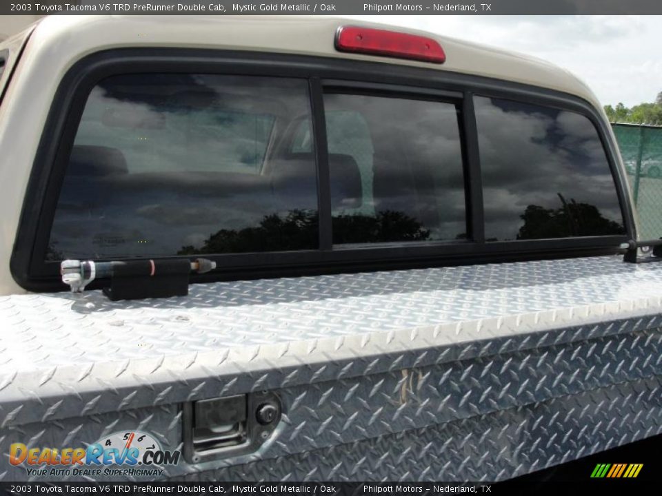 2003 Toyota Tacoma V6 TRD PreRunner Double Cab Mystic Gold Metallic / Oak Photo #25