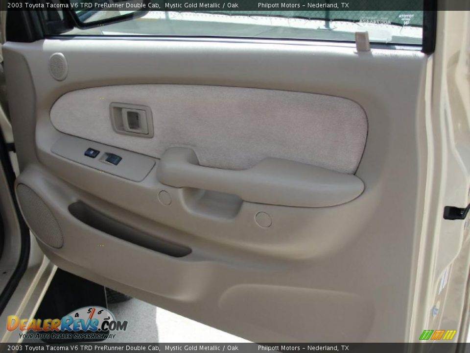 2003 Toyota Tacoma V6 TRD PreRunner Double Cab Mystic Gold Metallic / Oak Photo #28