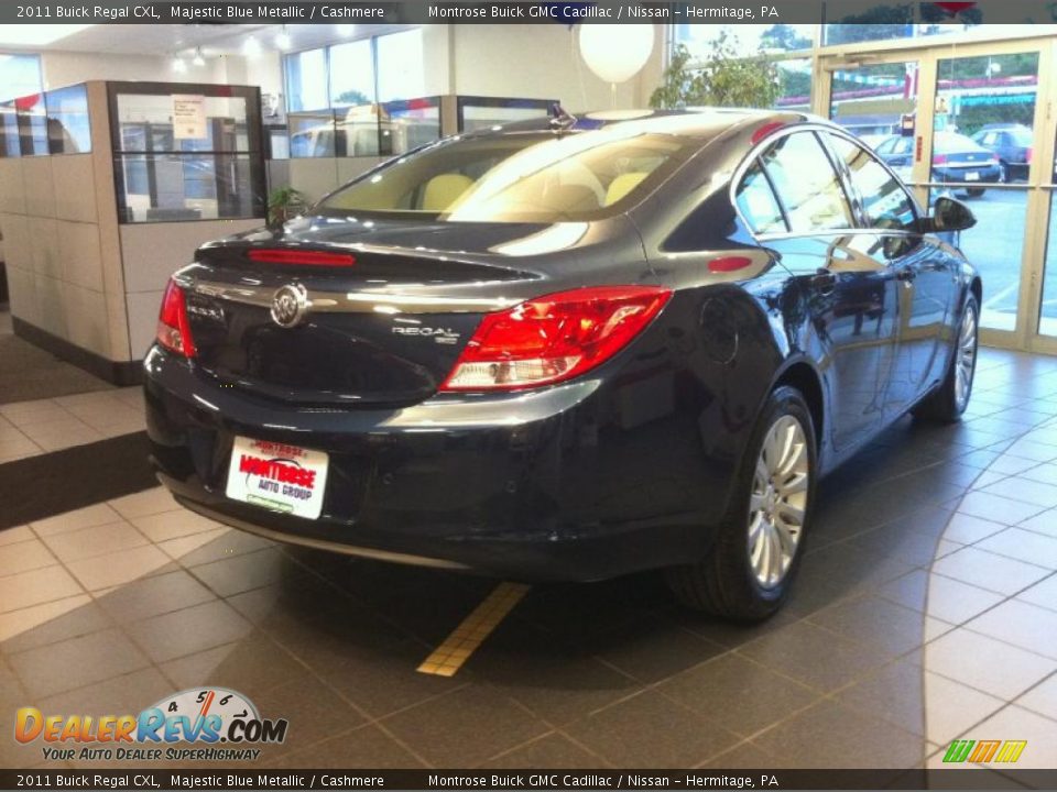 2011 Buick Regal CXL Majestic Blue Metallic / Cashmere Photo #4