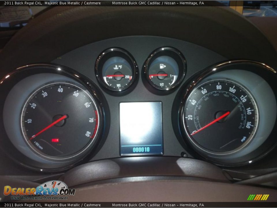 2011 Buick Regal CXL Majestic Blue Metallic / Cashmere Photo #7
