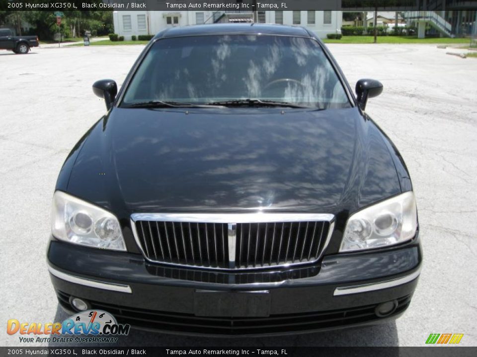 2005 Hyundai XG350 L Black Obsidian / Black Photo #2