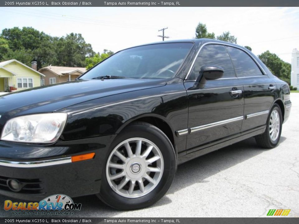 2005 Hyundai XG350 L Black Obsidian / Black Photo #4