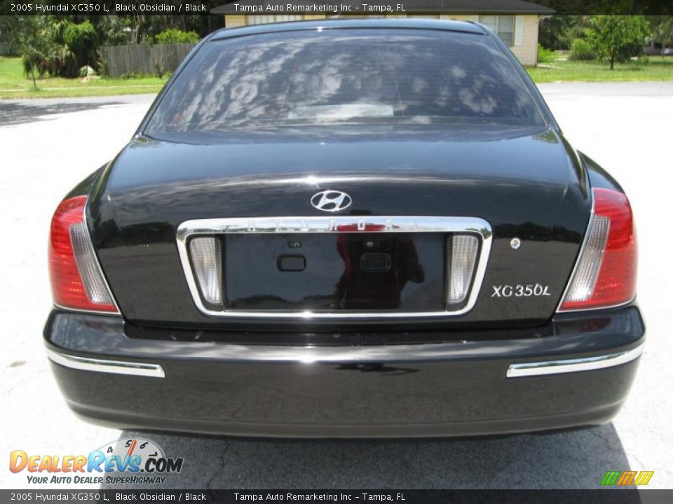 2005 Hyundai XG350 L Black Obsidian / Black Photo #13