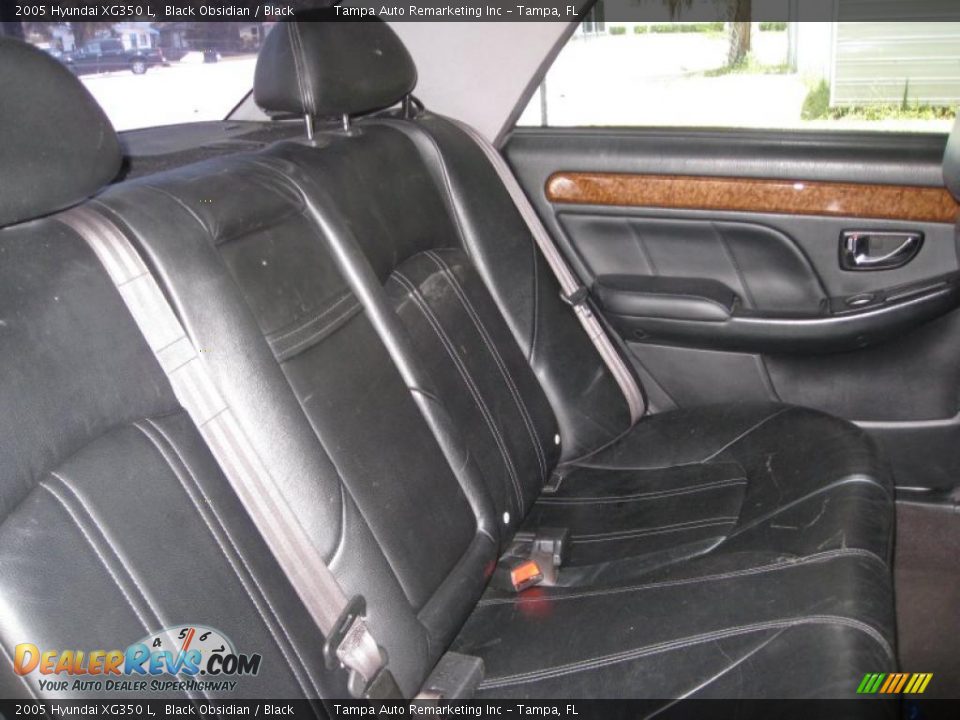 2005 Hyundai XG350 L Black Obsidian / Black Photo #22