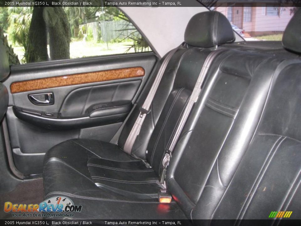 2005 Hyundai XG350 L Black Obsidian / Black Photo #23