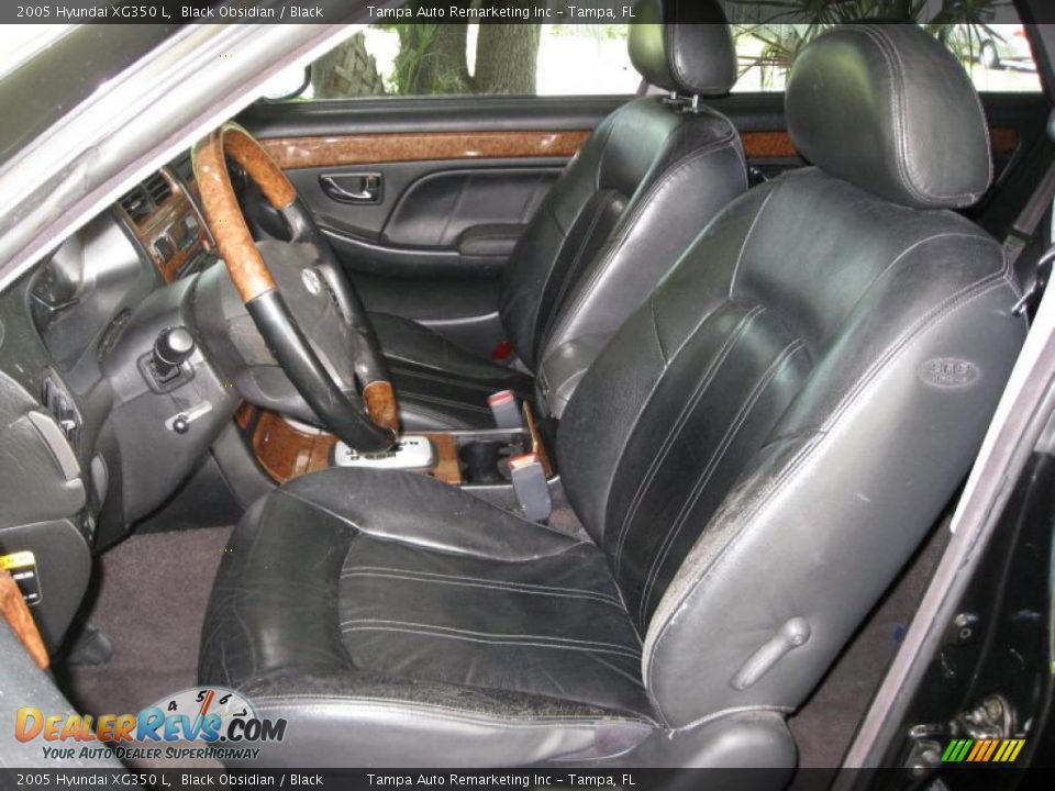 2005 Hyundai XG350 L Black Obsidian / Black Photo #24