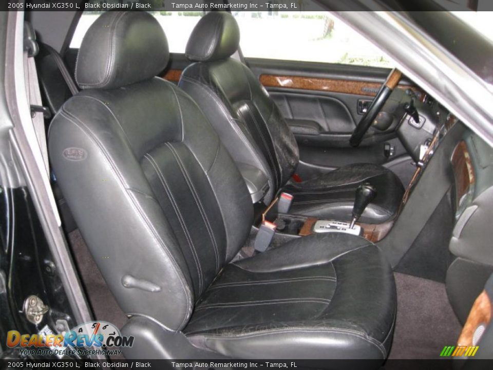 2005 Hyundai XG350 L Black Obsidian / Black Photo #25