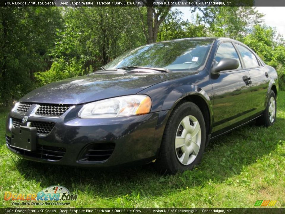 2004 Dodge Stratus SE Sedan Deep Sapphire Blue Pearlcoat / Dark Slate Gray Photo #1