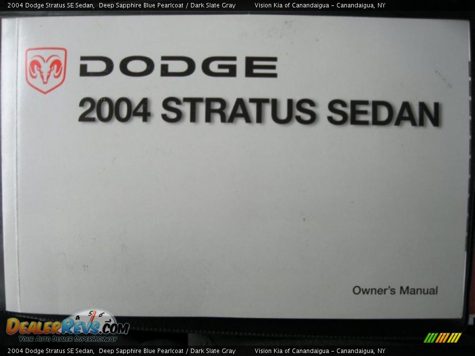 2004 Dodge Stratus SE Sedan Deep Sapphire Blue Pearlcoat / Dark Slate Gray Photo #33