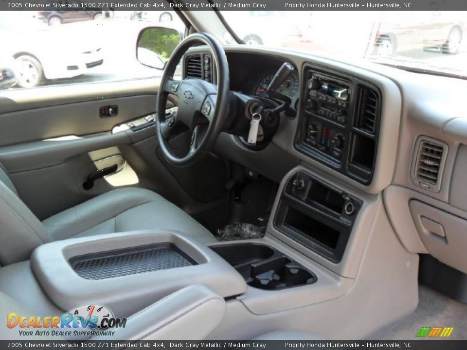 2005 Chevrolet Silverado 1500 Z71 Extended Cab 4x4 Dark Gray Metallic / Medium Gray Photo #20