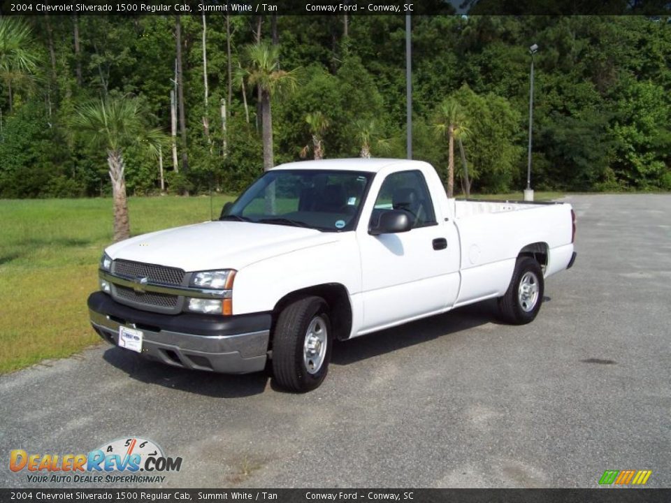 2004 Chevrolet Silverado 1500 Regular Cab Summit White / Tan Photo #1