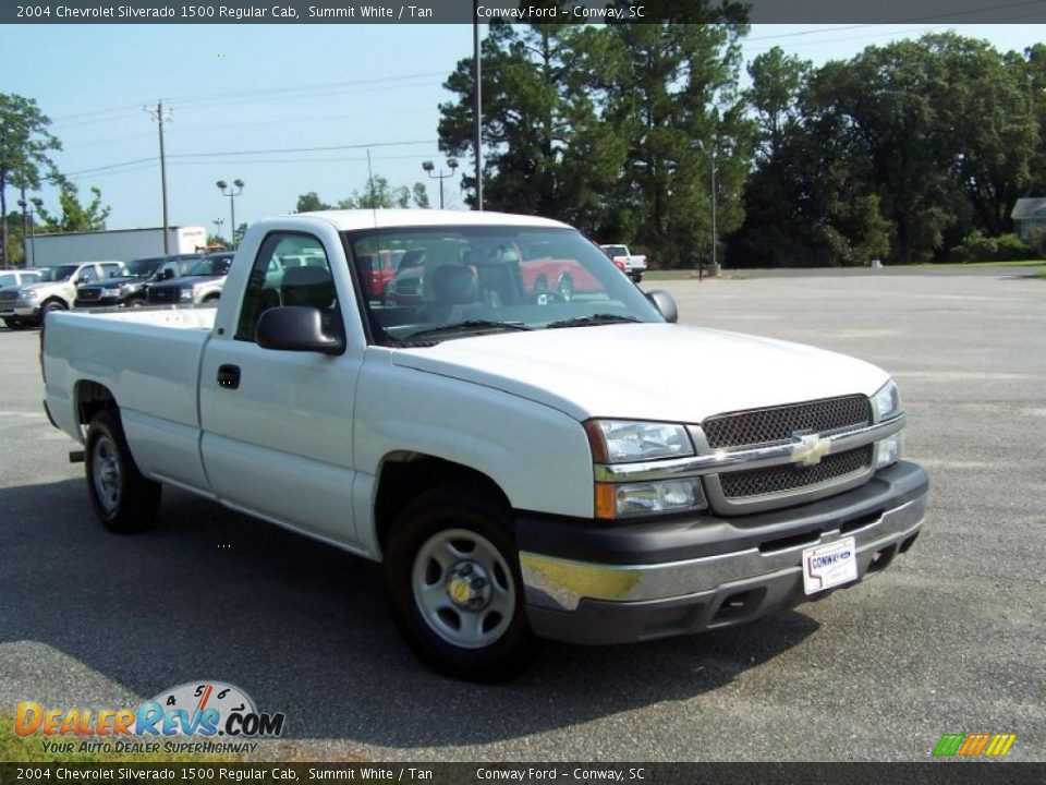 2004 Chevrolet Silverado 1500 Regular Cab Summit White / Tan Photo #3