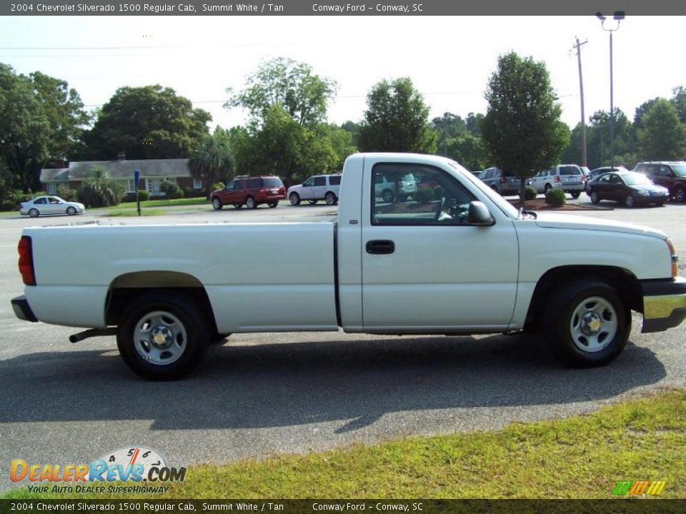 2004 Chevrolet Silverado 1500 Regular Cab Summit White / Tan Photo #4