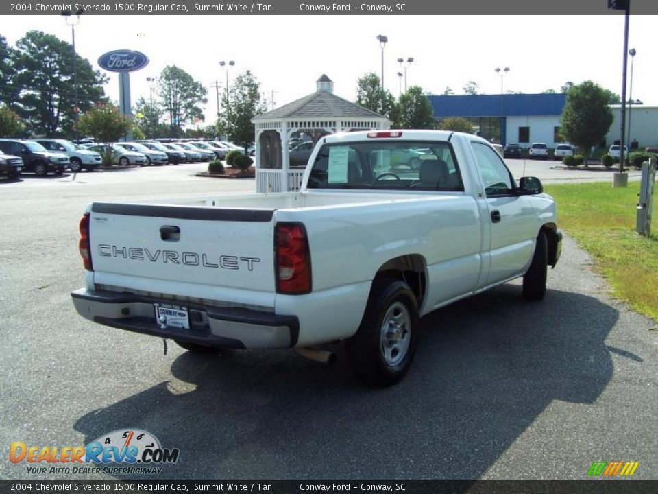 2004 Chevrolet Silverado 1500 Regular Cab Summit White / Tan Photo #5