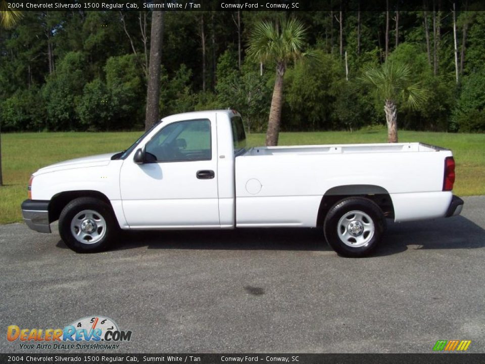 2004 Chevrolet Silverado 1500 Regular Cab Summit White / Tan Photo #8